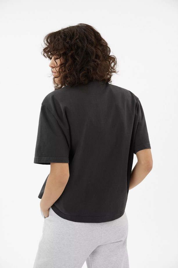 Axel Arigato Focus T-shirt Vervaagd Zwart