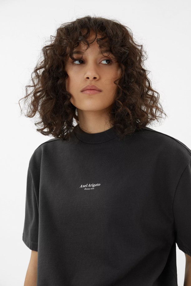 Axel Arigato Focus T-shirt Vervaagd Zwart