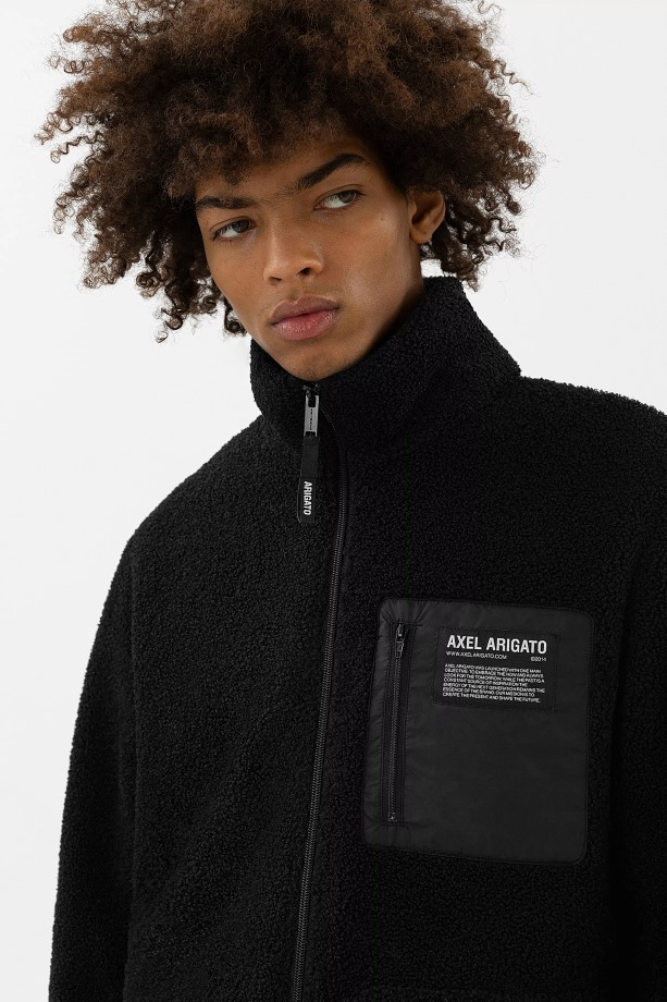 Billie Fleecejack Zwart Axel Arigato