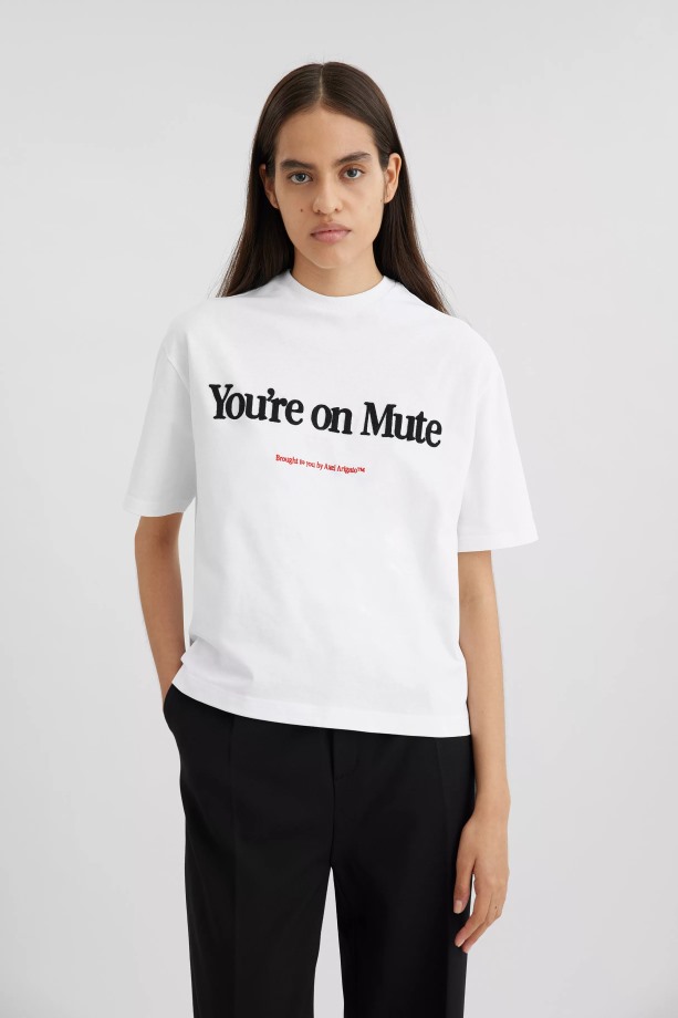 Mute T-shirt Wit Axel Arigato