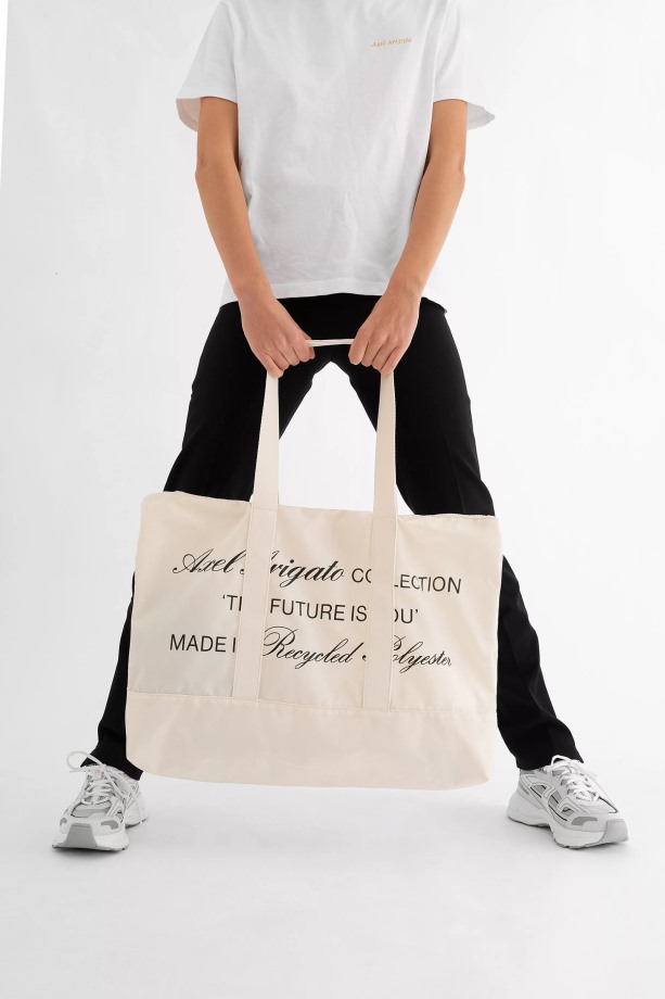 Future Draagtas Met Rits Axel Arigato Gebroken Wit