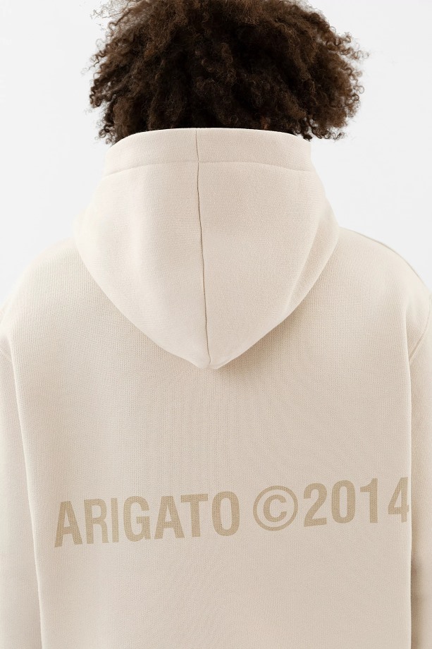 Axel Arigato Lichtbeige Hoodie Met Monogram