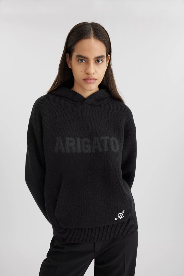 District Hoodie Axel Arigato Vervaagd Zwart