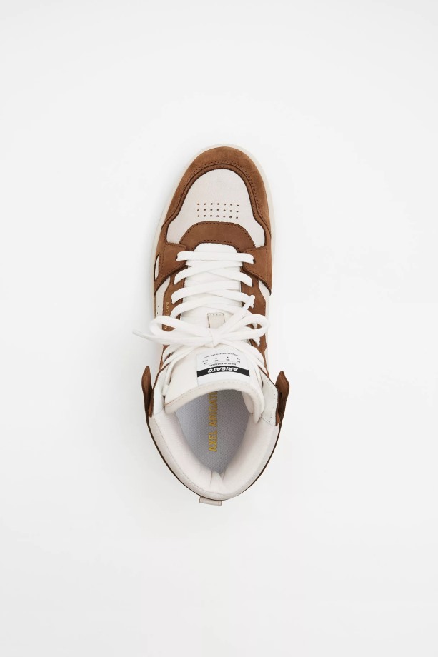 Axel Arigato Beige Bruine Dice Hi Sneaker