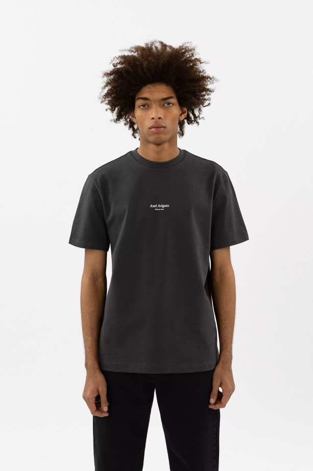 Focus Logo T-shirt Axel Arigato Vervaagd Zwart