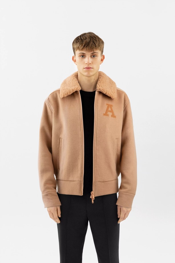 Ortega Bomberjack Beige Schouder Arigato