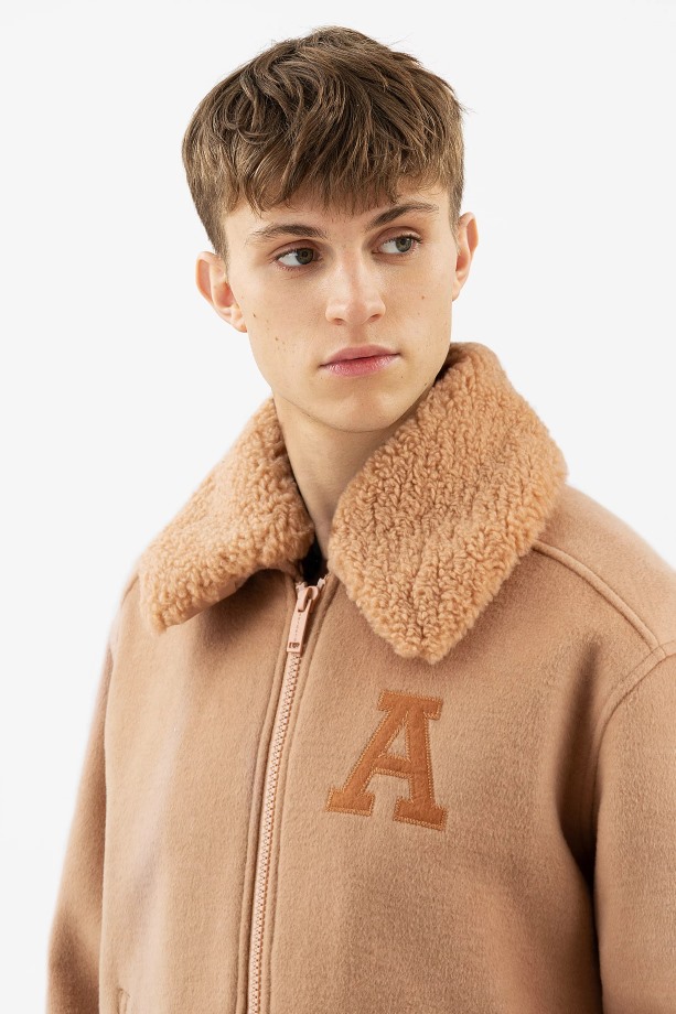 Ortega Bomberjack Beige Schouder Arigato