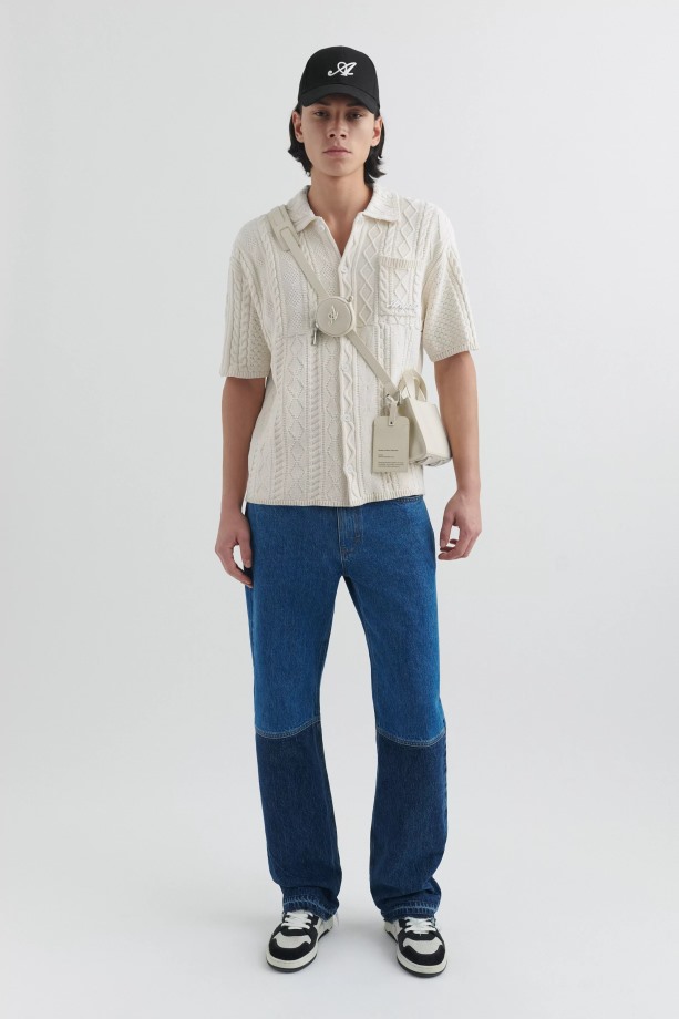 Sonic Gebreid Overhemd Ecru Axel Arigato