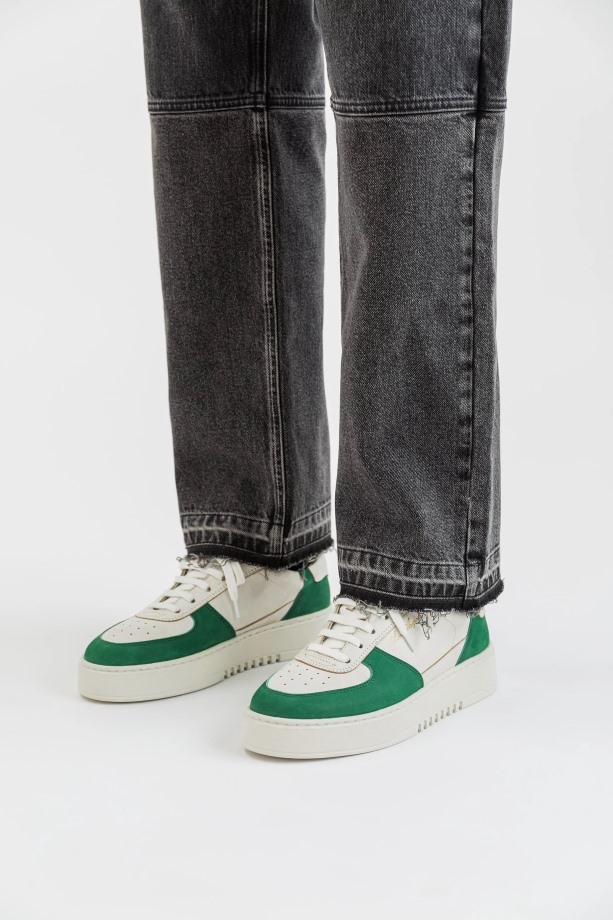 Orbit Sneaker Wit Boerenkool Groen Axel Arigato