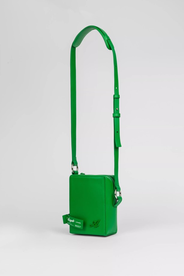 Axel Arigato Kubieke Leren Etui Jolly Green