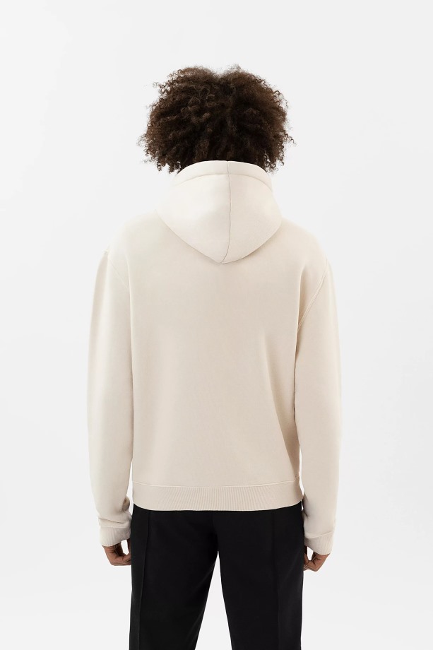 Axel Arigato Focus Logo Hoodie Lichtbeige