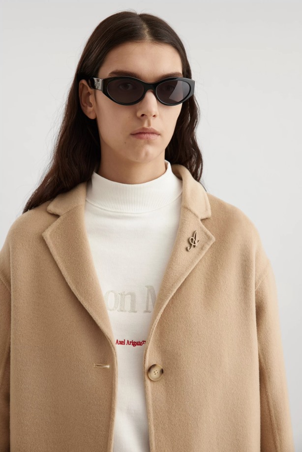 Dageraad Wollen Jas Lichtbeige Axel Arigato