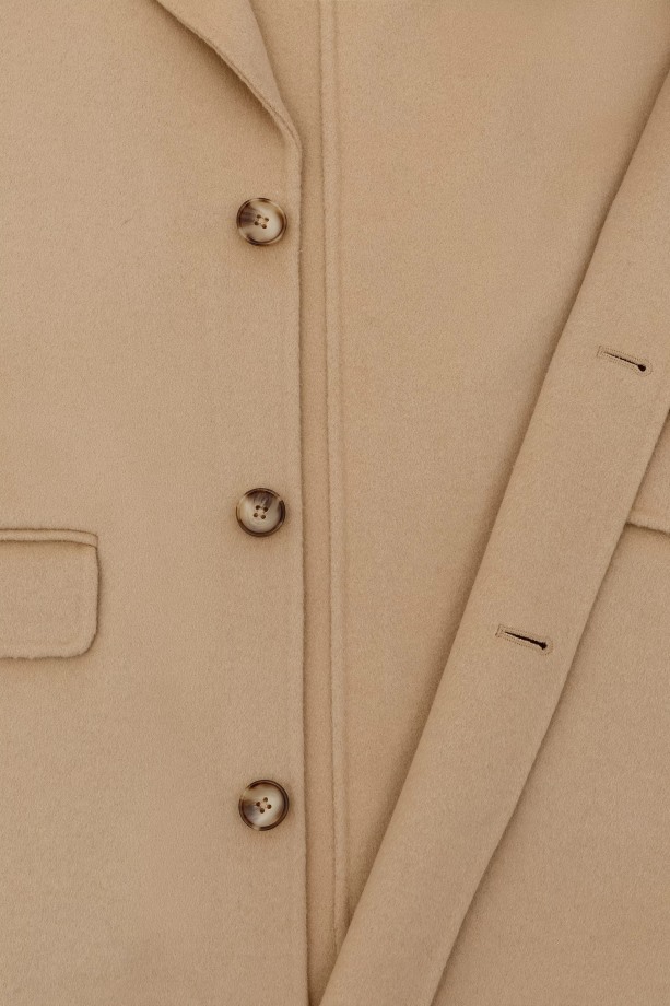 Dageraad Wollen Jas Lichtbeige Axel Arigato