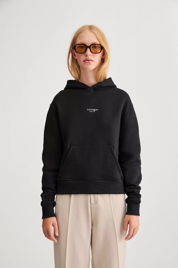 Focus Logo Hoodie Zwart Axel Arigato