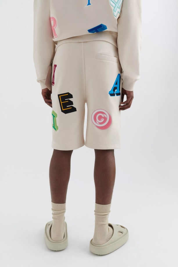 Axel Arigato Inferno Monogram Short Lichtbeige