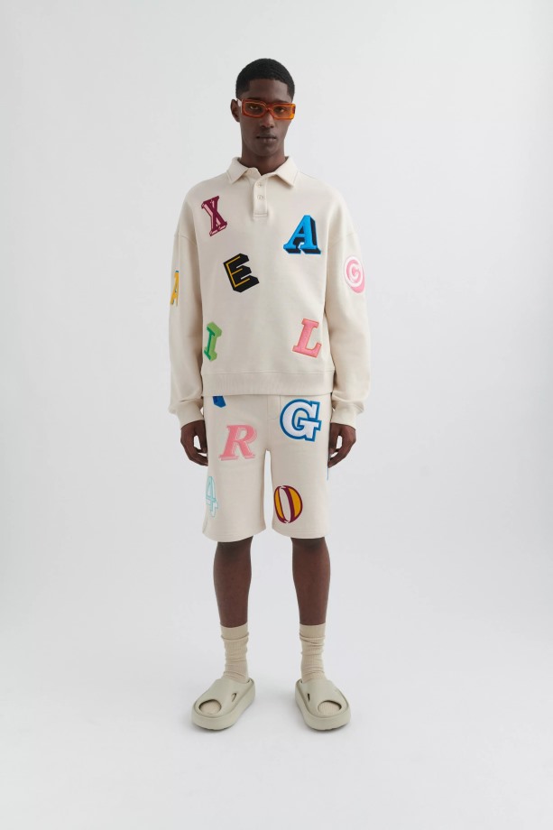 Axel Arigato Inferno Monogram Short Lichtbeige