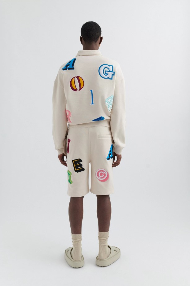 Axel Arigato Inferno Monogram Short Lichtbeige