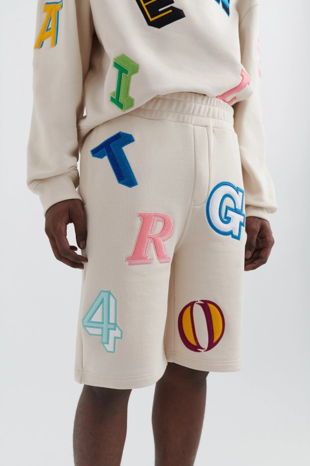 Axel Arigato Inferno Monogram Short Lichtbeige