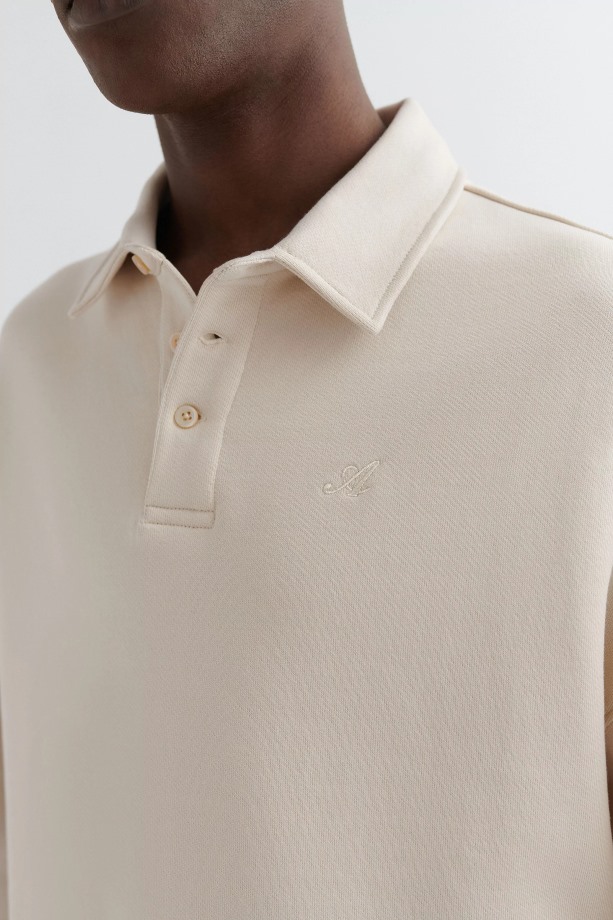 Signature Poloshirt Lichtbeige Axel Arigato