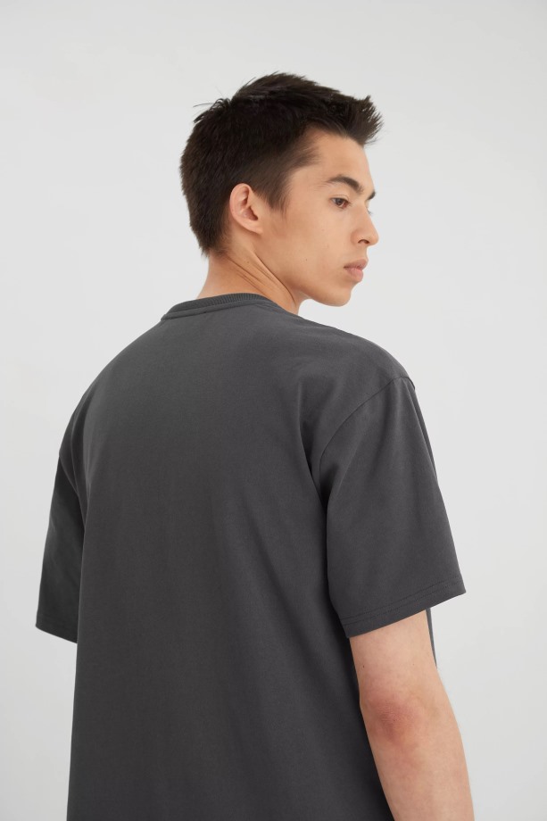 Axel Arigato Vervaagd Zwart Reis T-shirt