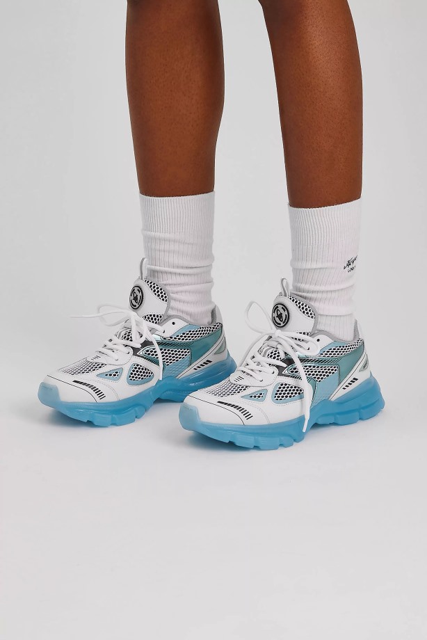 Axel Arigato Wit Blauwe Marathonloper