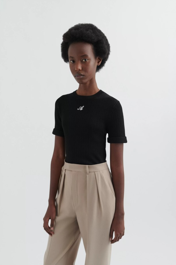 Honor Gebreide T-shirt Axel Arigato Zwart