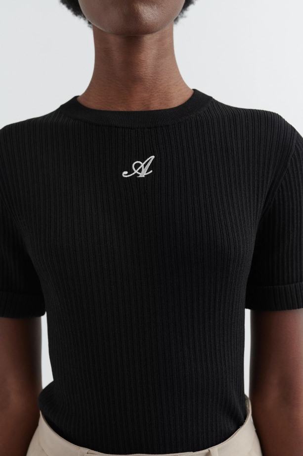 Honor Gebreide T-shirt Axel Arigato Zwart