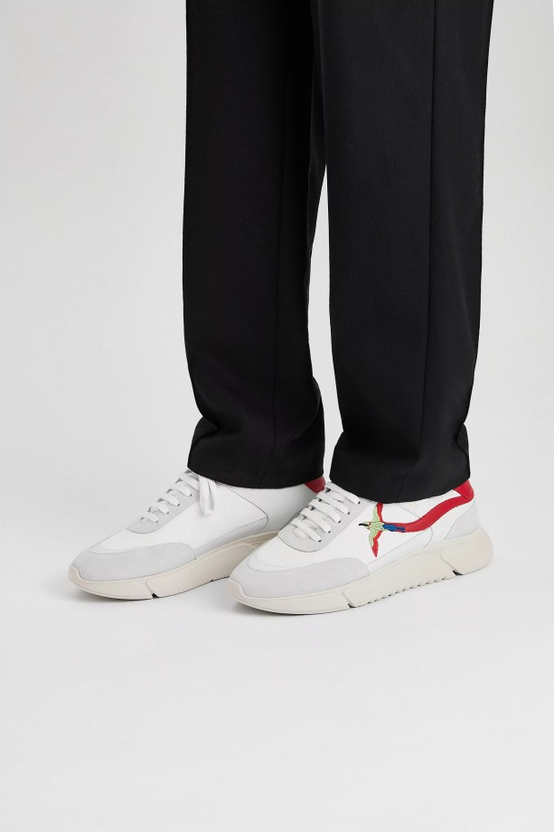 Axel Arigato Genesis Stripe Bij Vogel Wit Rood