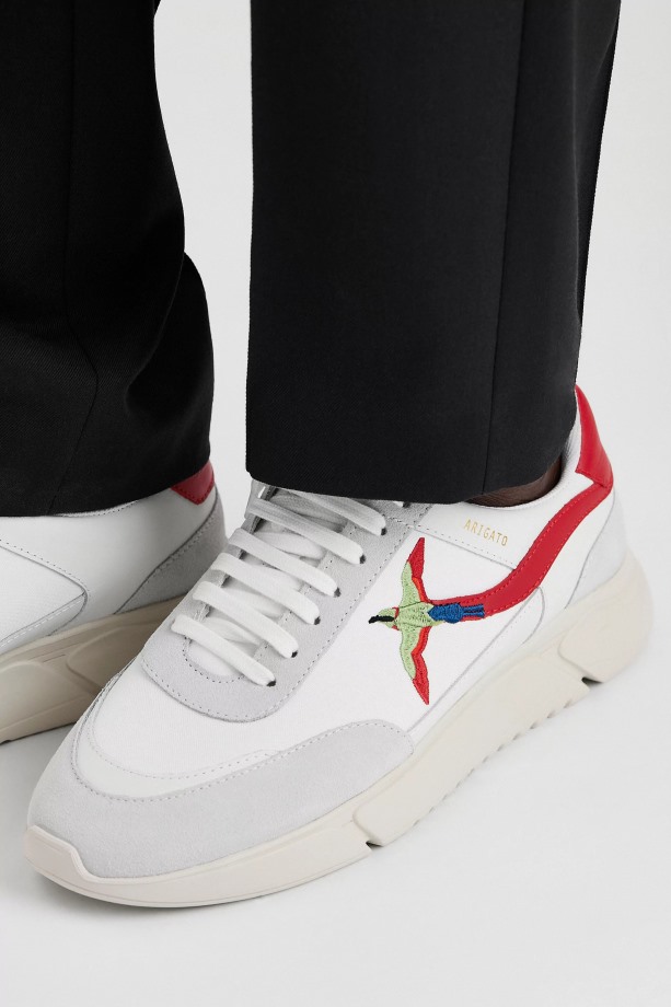 Axel Arigato Genesis Stripe Bij Vogel Wit Rood