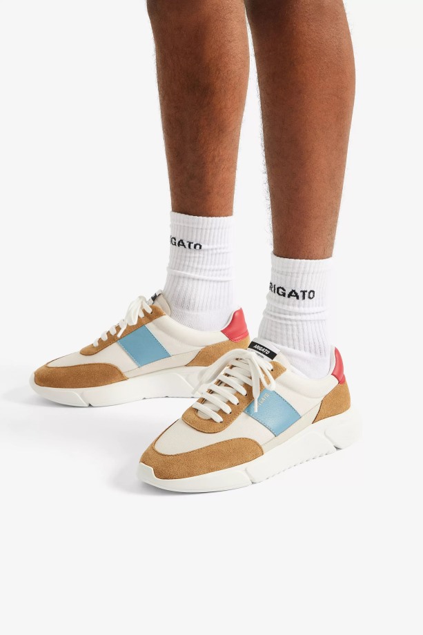 Genesis Vintage Loper Bruin Rood Blauw Axel Arigato