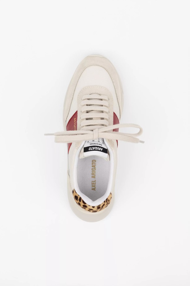 Axel Arigato Cremino Bordeaux Luipaard Genesis Vintage Runner