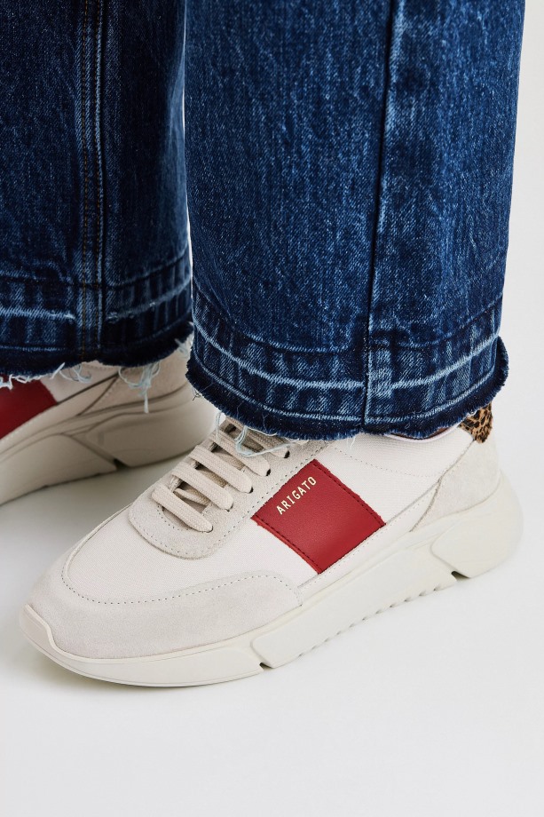 Axel Arigato Cremino Bordeaux Luipaard Genesis Vintage Runner