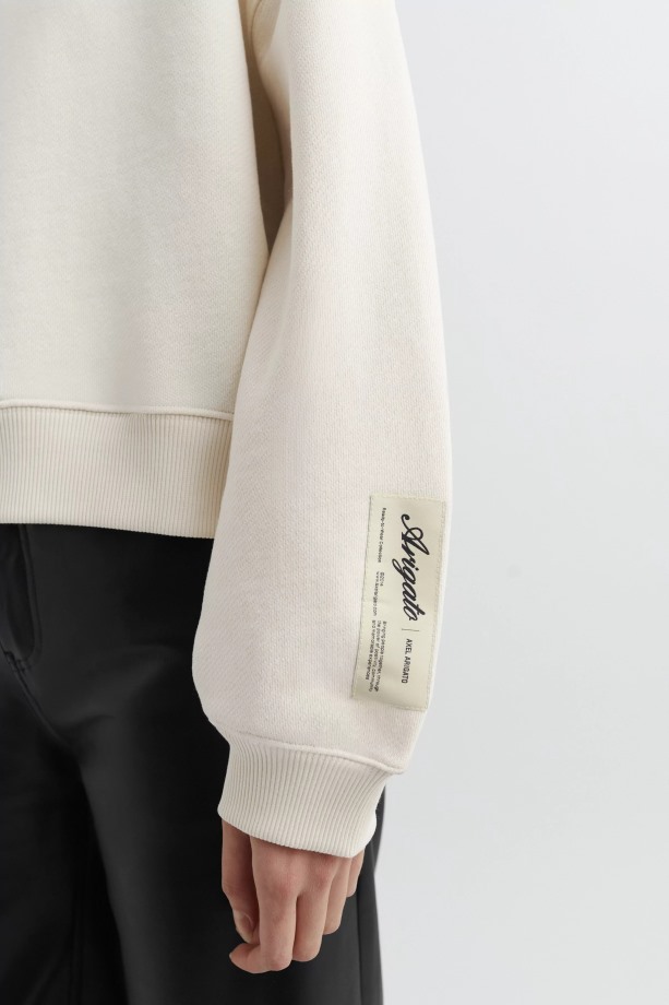 Axel Arigato Lichtbeige Effen Sweatshirt