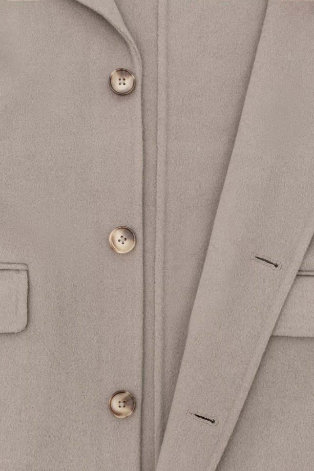 Axel Arigato Fiction Wollen Jas Steengrijs