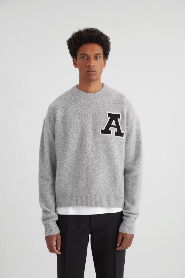 Team Trui Axel Arigato Grijs Gemêleerd