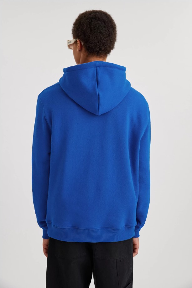 Axel Arigato College Logo Hoodie Klein Blauw