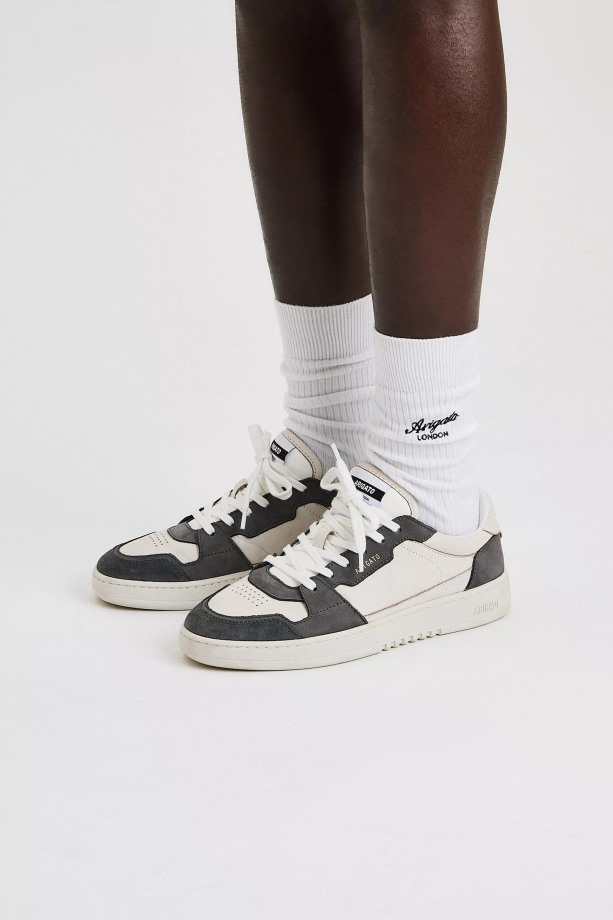 Axel Arigato Wit Grijze Dice Lo Sneaker