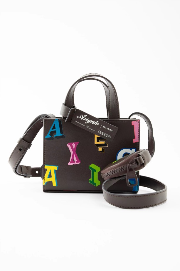 Trait Monogram Leren Tas Donkerbruin Axel Arigato