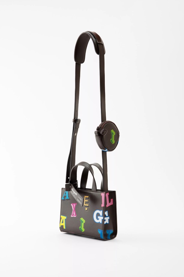 Trait Monogram Leren Tas Donkerbruin Axel Arigato