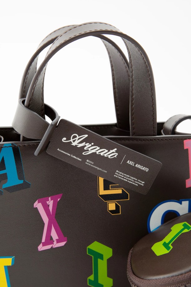 Trait Monogram Leren Tas Donkerbruin Axel Arigato