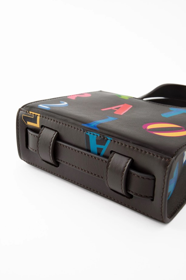 Trait Monogram Leren Tas Donkerbruin Axel Arigato