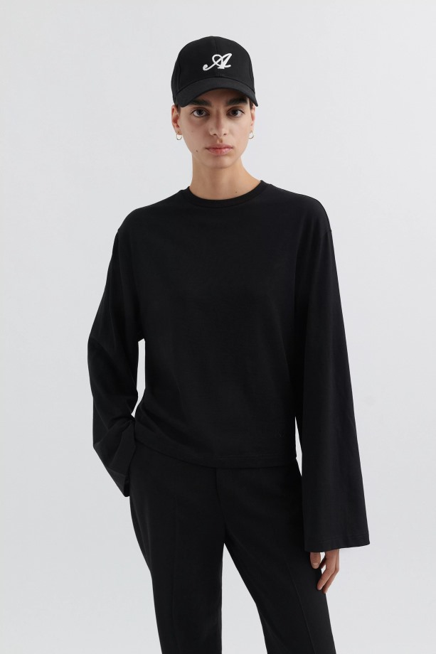 Local T-shirt Met Lange Mouwen Zwart Axel Arigato