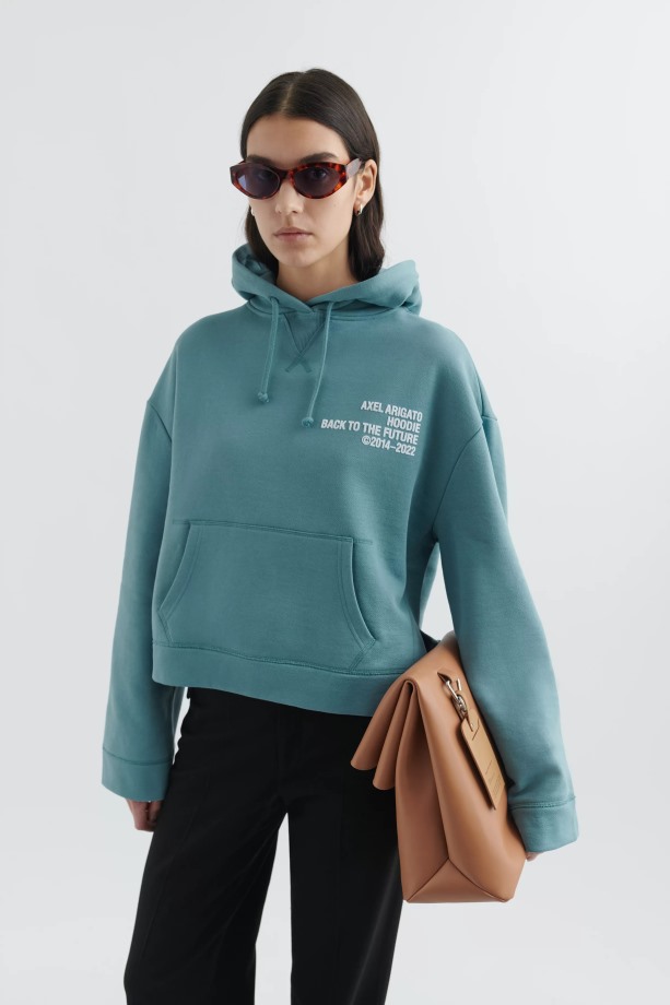 Cure Cropped Hoodie Bretagne Blauw Axel Arigato
