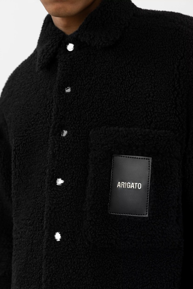 Aspen Teddy Overshirt Axel Arigato Zwart