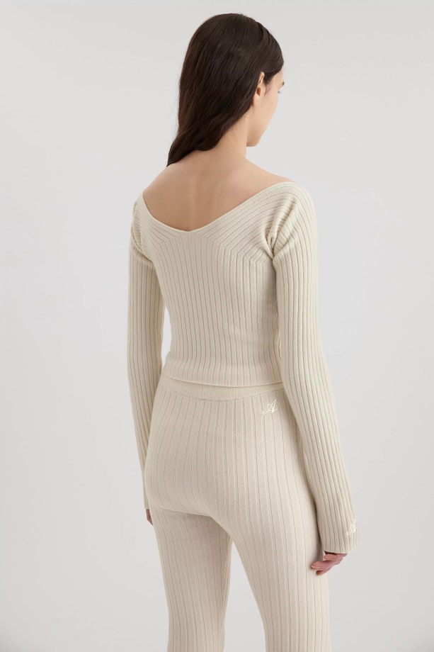 Signature Flare Broek Ecru Axel Arigato