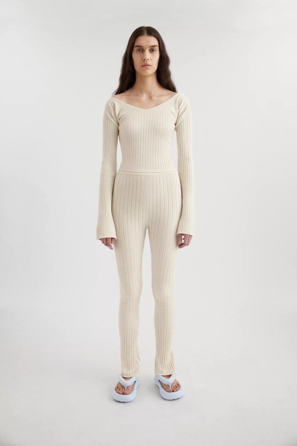 Signature Flare Broek Ecru Axel Arigato