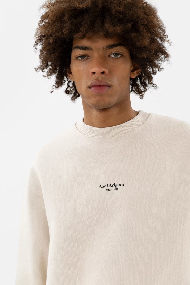 Axel Arigato Lichtbeige Focus Sweatshirt